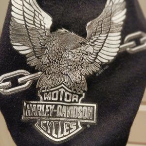 Harley-Davidson Long Sleeve Ladies Med TShirt Black with Silver Thread